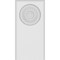 Ekena Millwork Standard Foster Bullseye Plinth Block With Rounded Edge, 3 1/2"W x 7"H x 3/4"P PBP035X070X075FOS04 - alternate 4